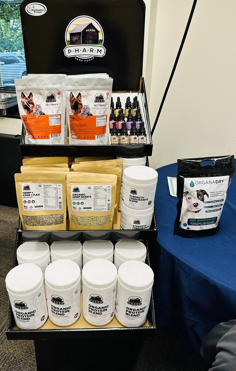 Thank you #Kroger &amp; #KentuckyProud for having Pharm Hemp Products at the Louisville Division Local Food Show Today! We are excited to get to work. 
😎✅🌱💚