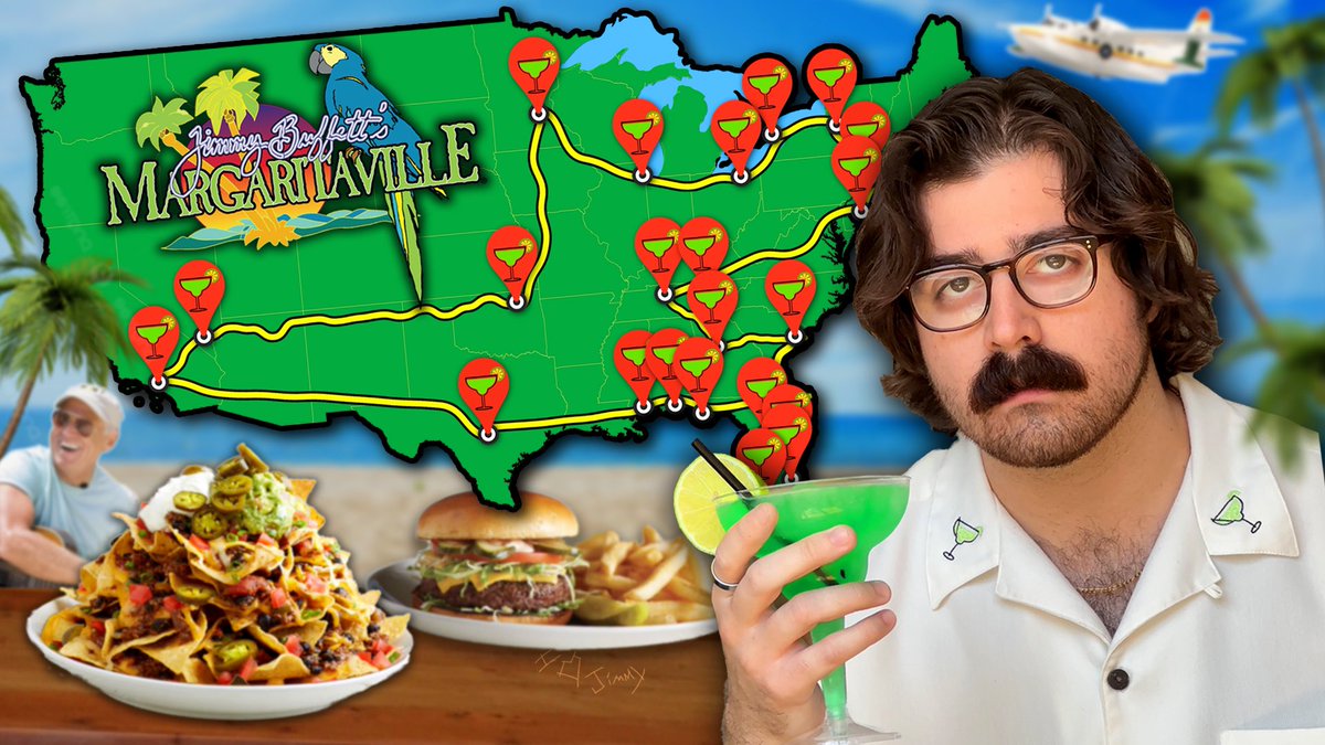 This summer, I spent an entire month of my life going to every Jimmy Buffet’s Margaritaville in the country. This video has consumed my life since May: youtu.be/Bsb9T1g5nlE I’ll see you in Margaritaville. 🌴
