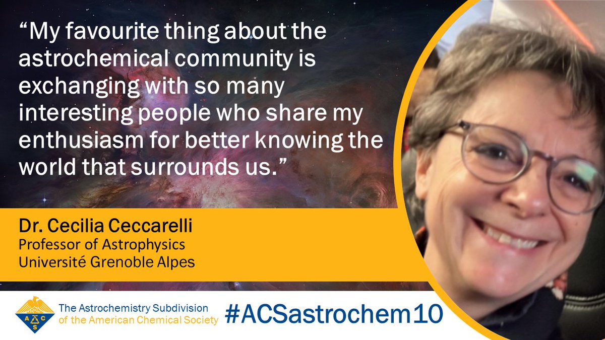 The #ACSFall2023 meeting starts in just over three weeks! Just like invited #ACSastrochem10 speaker Cecilia Ceccarelli, who studies how planetary systems like our own are born and evolve, we are excited for the exchanges that will take place among the people in our community!