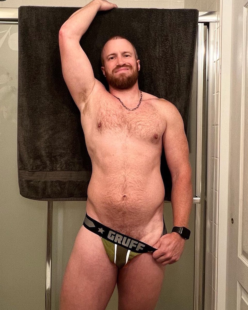 Gruffpup's tweet photo. The Ram Jockstrap ➡️ https://t.co/uLiRUjEoq5 ⬅️ The Stud: ginger_otter90

#GruffPup #bearsofinstagram #woof #green #gayhandsome #instagay #scruffygay #darkgreen #gaywoof #beardedgay #bearweek365 #cub #gaypride #beardedmen #bearlife #handsomecub #beardgang https://t.co/zpKqbmK1pp