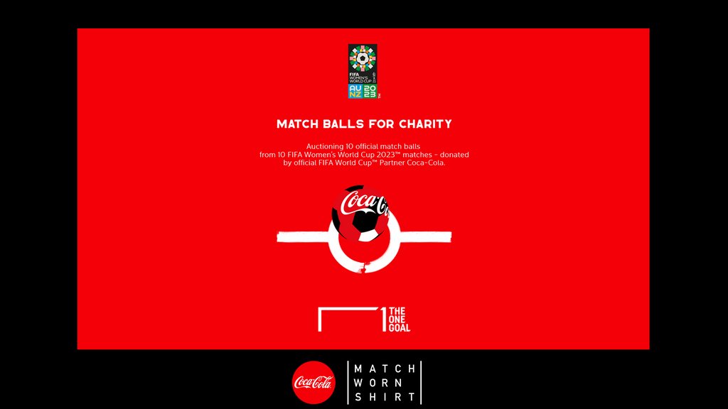MATCH BALLS FOR CHARITY!!! ⚽️

Auctioning 10 official match balls from 10 <a href="/FIFAWWC/">FIFA Women's World Cup</a> 2023 matches - donated by Coca-Cola. Organised by <a href="/MatchWornShirt/">MatchWornShirt</a> to raise funds for our partner project <a href="/ElCambioAcademy/">El Cambio Academy</a> in Uganda. 

Click link to participate: coca-cola.matchwornshirt.com and support