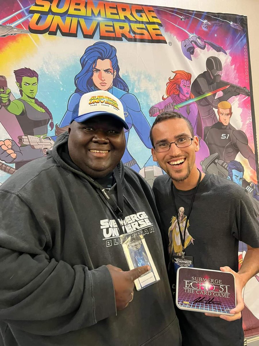 Was great to get some time to visit with some of my favorite indie creatives like Demetrius Witherspoon of the <a href="/SubmergeUnivers/">SUBMERGE UNIVERSE</a> and Matt of <a href="/msarthadian/">Arthadian Anthologies</a> this past weekend at Imaginarium 2023!

#WritingCommunity #creatives