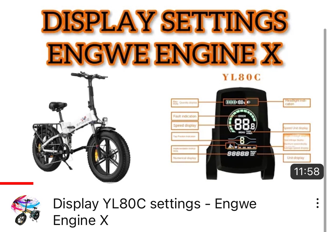ebikeadvisor's tweet photo. Display YL80C settings Engwe Engine X
Video on YouTube
https://t.co/9en9BBMtXm
#engwe #engweengineprogroup #enginex #displaysettings #yl80c https://t.co/DcnAmD8soD