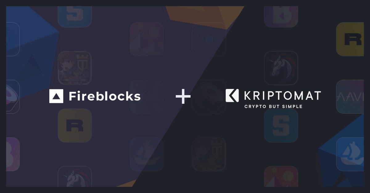 FireblocksHQ's tweet photo. We're excited to share that @kriptomat launched its new #GameFi Web3 Wallet, powered by Fireblocks!

Their new offering enables over 400,000 non-crypto native users to access and play #Web3 games. The Estonian crypto platform leveraged Fireblocks' Web3 Wallet Link and @1inch's API to provide users with a simple and quick way to connect to thousands of #dApps and Web3 projects – all while ensuring #digitalassets are protected by our enterprise-grade secure infrastructure. Read on → https://t.co/8E6VLMTDal