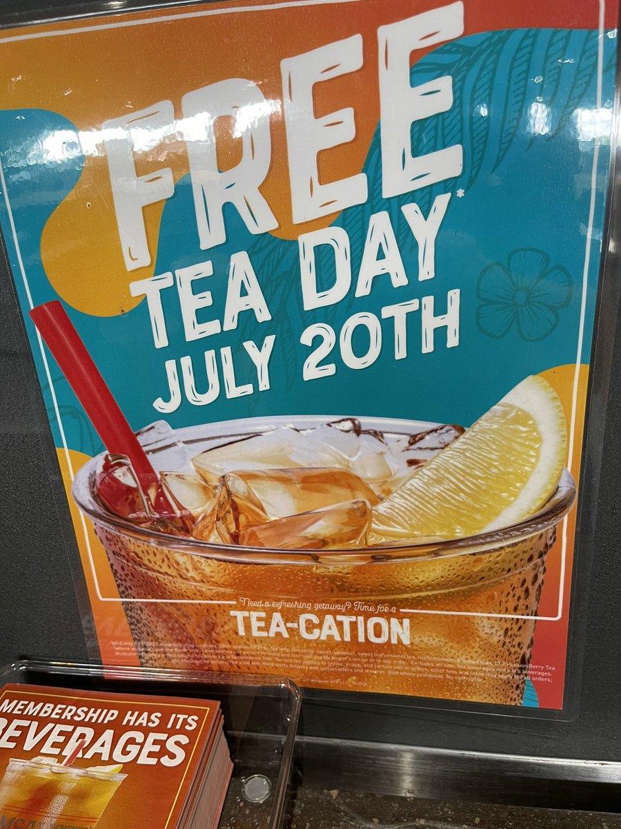 John_ECPSports's tweet photo. Happy to advertise! @McAlistersDeli #FREETEADAY https://t.co/7c5Gul0U7H