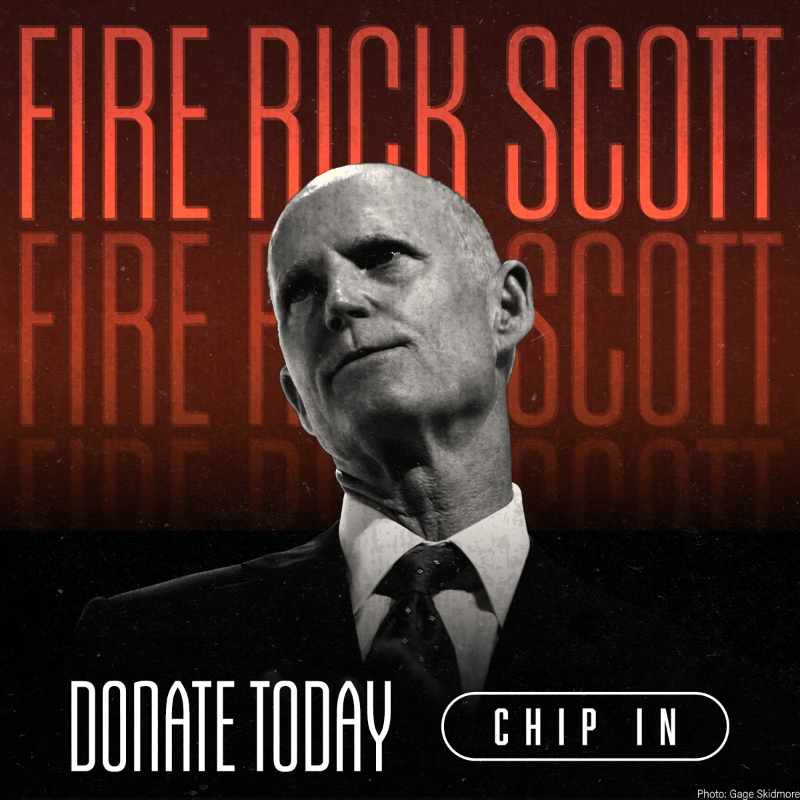 PhilEhr's tweet photo. It’s time to replace Rick Scott. With a history of corruption and deep ties to the Republican establishment, we know where his loyalty lies, and it’s not with the people of Florida. 

If you’re ready to elect a leader who will work for all Floridians, help us replace Rick Scott.