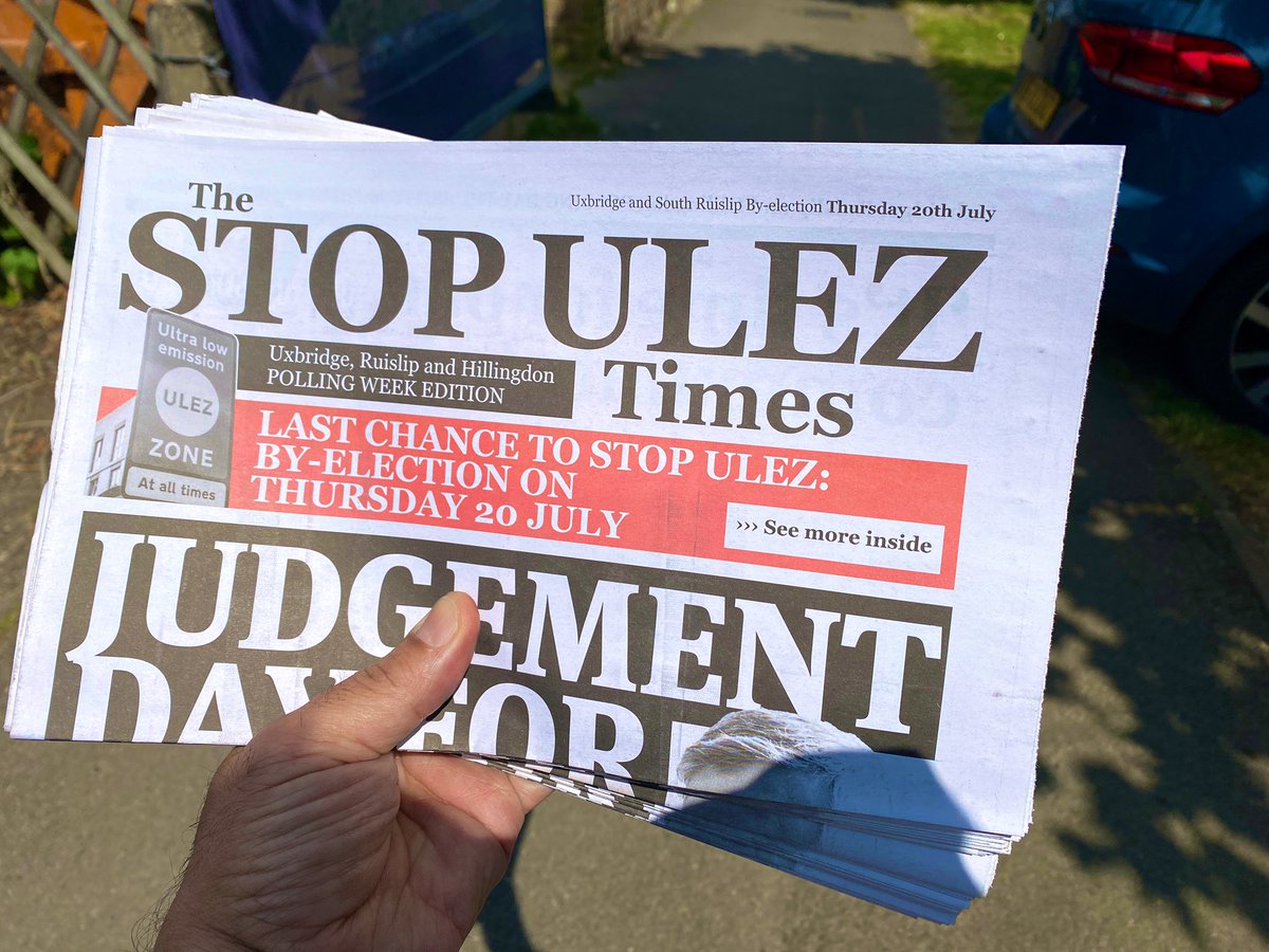 🔵 Out in Uxbridge & South Ruislip with @andyj1979 to campaign for @tuckwell_steve on polling🗳️day 20th July. ✅ Steve continues to pick up support as a result of his opposition to the ULEZ🚫expansion. 🗳️ #VoteConservative today stop ULEZ 🚫 – an unfair tax on driving.