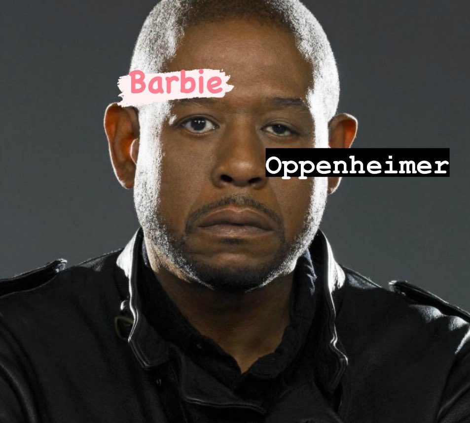 WilliamAWatkins's tweet photo. #iMadeAMeme #Barbie #Oppenheimer #Barbenheimer https://t.co/hBs0mGHmTg