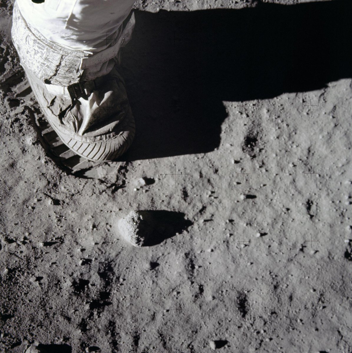 One small step. OTD 54 years ago, Apollo 11 crewmembers became the first human beings to set foot on the lunar surface. Today, we’re building on the legacy of Apollo as we prepare to establish a long-term human infrastructure on the Moon with #Artemis. #InternationalMoonDay