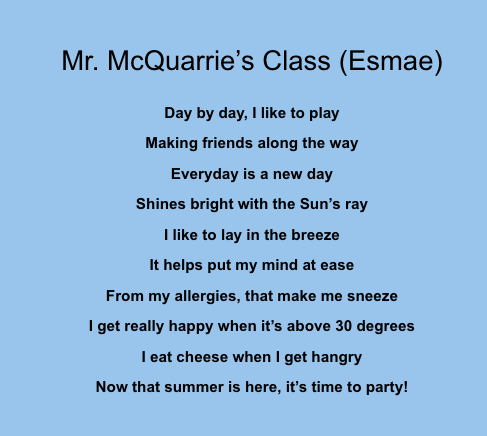 rdsbcodesummer1's tweet photo. Creative minds were busy working on their summer learning poetry. @OntarioSLP https://t.co/NMSbYLksi8