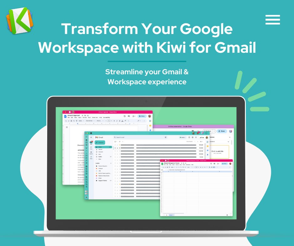 New on the blog: Streamlining your Workspace and Gmail experience with Kiwi.

Read more here 📖 ⬇️: 
ow.ly/exs650PhoCH