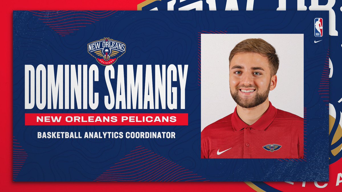Dream come true &amp; incredibly grateful to be joining the New Orleans Pelicans as their Basketball Analytics Coordinator. Will forever be thankful to everyone who helped me get to this position !!

Time to work !! <a href="/PelicansNBA/">New Orleans Pelicans</a>