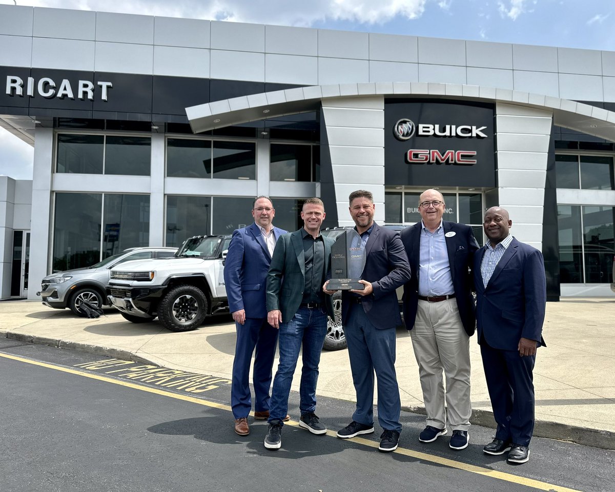 RickRicart's tweet photo. We are proud to announce that we have earned the GM Mark of Excellence Award, a prestigious recognition for the top 50 Chevrolet dealerships out of over 2900 in the country.

This award reflects our commitment to delivering exceptional service and quality to our customers. We couldn’t have done it without our amazing team who work hard every day to make us shine.

Thank you and congratulations to all 14 awardees! A special congratulations to Julie for achieving this great accomplishment for 10 years running!!

This is what makes Ricart excellent!

#MarkOfExcellence #awards #Chevrolet #GM #leaveamark #makeanimpression #Ricart #RicartChevrolet