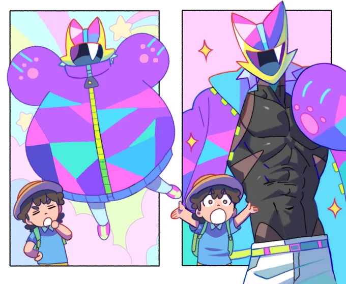 Cat Guy is friendly with everyone!