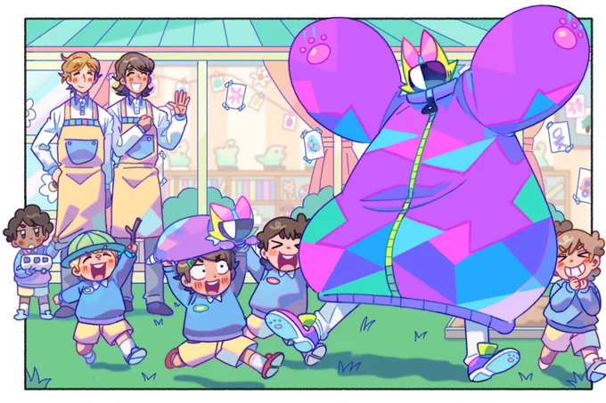 Cat Guy is friendly with everyone!