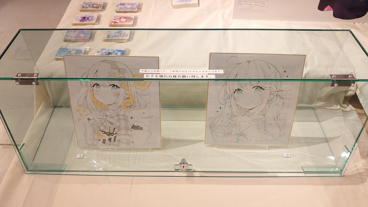 ちょん＊ イラストレーター イラスト展 直筆サイン入り キャンバスボード ちょん＊