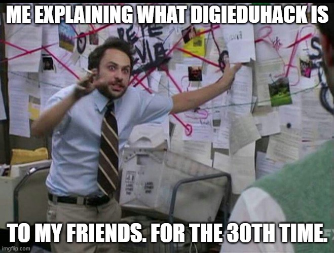 All <a href="/DigiEduHack/">DigiEduHack</a> enthusiasts when meeting friends or family this summer 🌅... 

😉Play it cool, just send them the registration link 🙊 digieduhack.com/participate/ho…

#DigiEduHack #EUDigitalEducation #meme #AlmostFriday