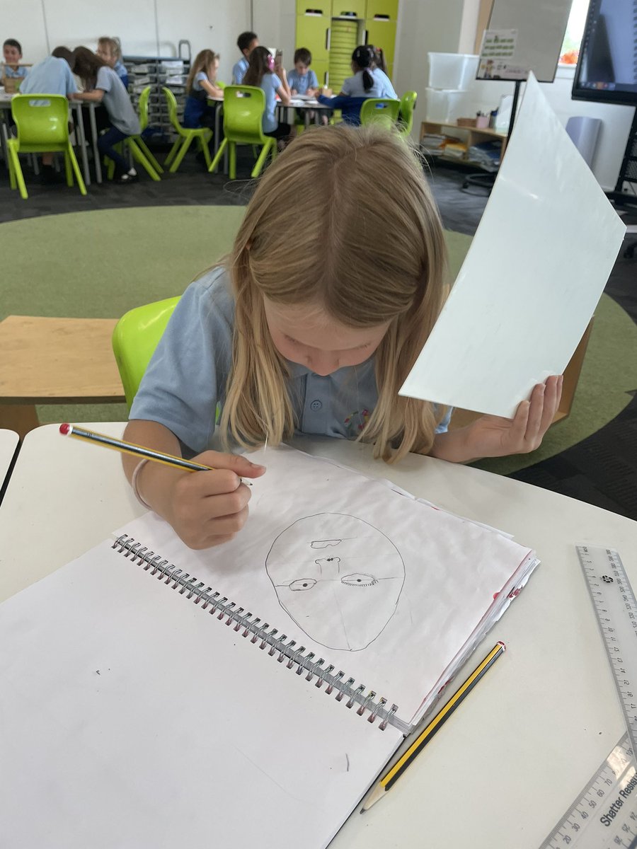 WfaYear2's tweet photo. Applying skills we’ve been practicing in a self portrait! https://t.co/WJFymtpDwZ