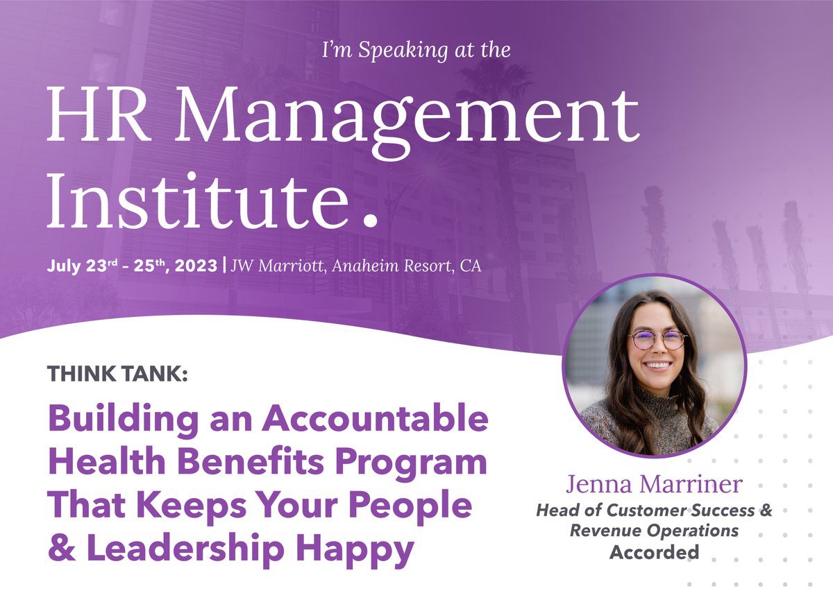We are looking forward to connecting with #HR leaders on how to mitigate risk and proactively manage healthcare costs while improving outcomes for their people during our Think Tank Session at the upcoming HR Management Institute event. #benefits ipmievents.com/institutes/hrm…