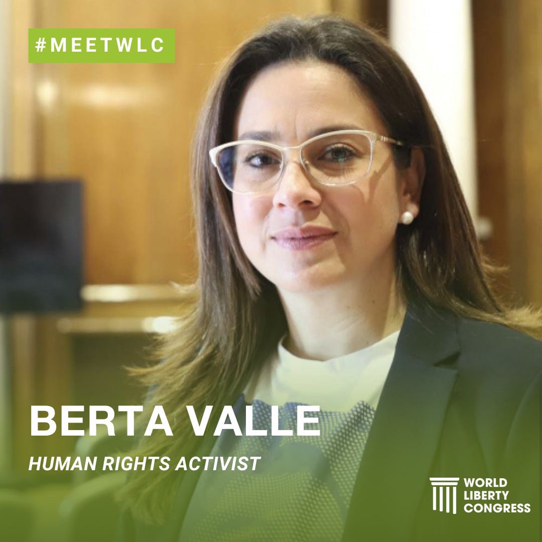 WLCongress's tweet photo. #MeetWLC Berta Valle is a Nicaraguan journalist and a vocal critic of the Ortega regime. She is married to pro-democracy activist, presidential candidate, and former OFF speaker, Félix Maradiaga, who was imprisoned by Ortega’s regime in an unprecedented crackdown on Nicaragua's democratic opposition.
Berta is currently in exile and campaigns to bring international attention to the regime’s abuses, including the unjust imprisonment of her husband and more than 140 other political prisoners in the country. She successfully mobilized international support for her husband, who was recently released by the Nicaraguan regime.