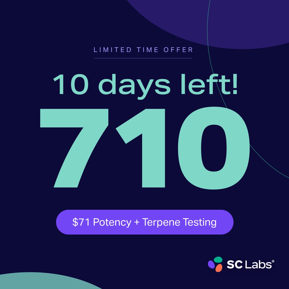 sclabs_us's tweet image. Don’t miss out! Our 710 special offer is still available through July 31! Get potency + terpene testing for only $71. Ensure your products meet the highest standards while saving big. Reach out to us now to claim your discount! 

hubs.ly/Q01Ybjb90

#710Special #CBDTesting