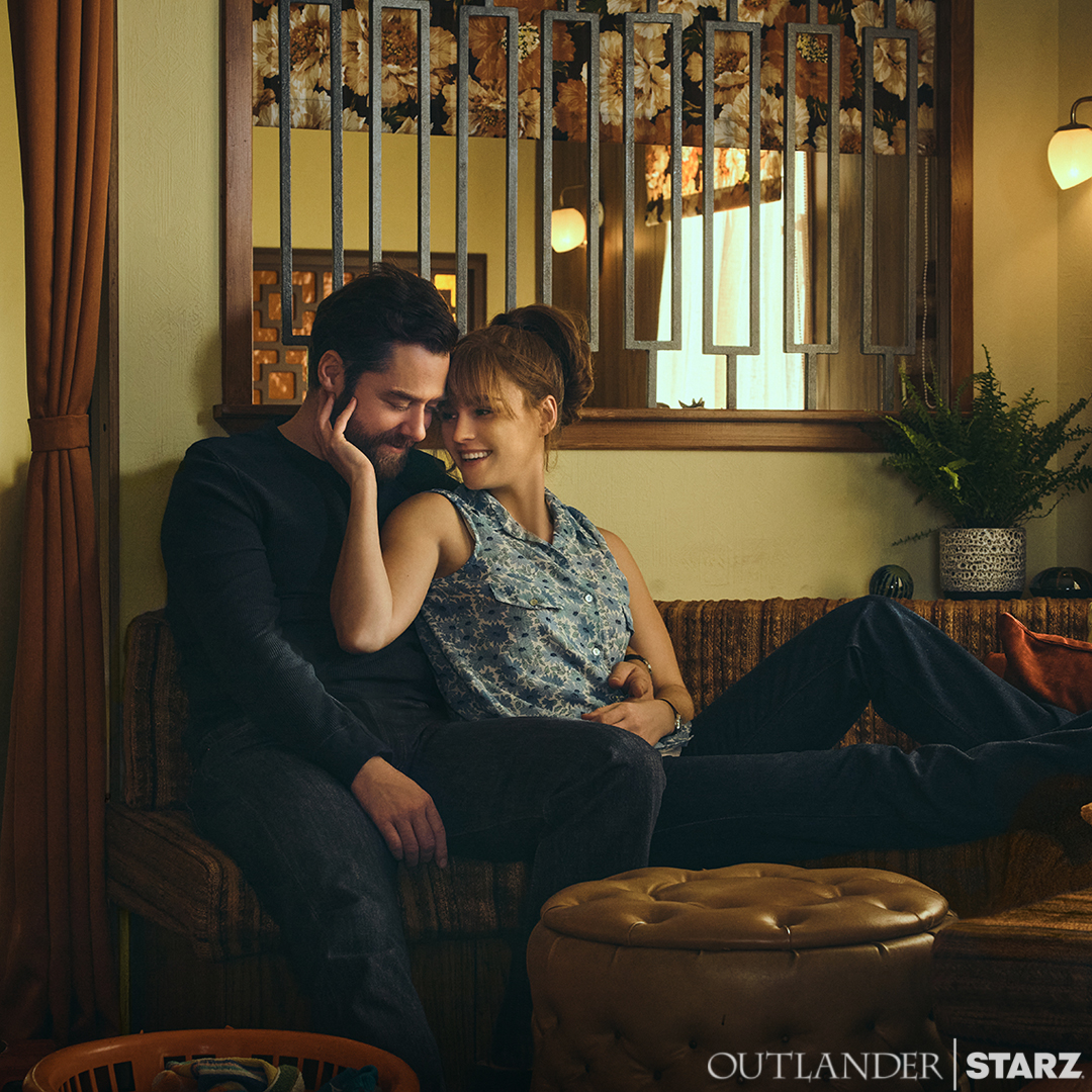 Roger and Bree at Lallybroch or vintage photoshoot in Architectural Digest? #Outlander