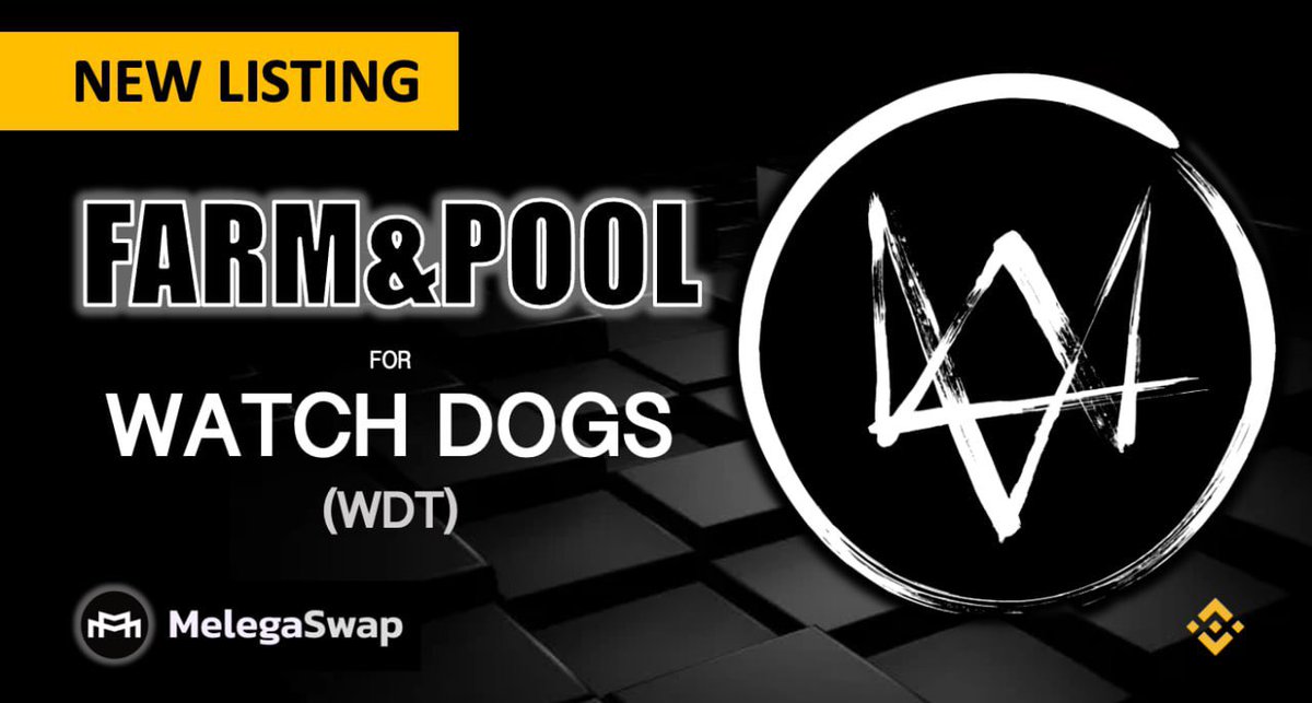 🔥HOT NEW LISTING🔥
👊WATCH DOGS <a href="/watchdogs_bsc/">WATCH DOGS TOKEN</a> 
 
Farm+Pool 👉#MelegaSwap 

✅Stake $WDT - $BNB LP
🤑Earn $MARCO

✅Stake $MARCO
🤑Earn $WDT
melega.finance/farms

💸Join $MARCO #airdrops 
➡️Like+RT+Post Bep20 in
t.me/melegacommunity

🚀🌗 #ToTheMoon #melega #WDT