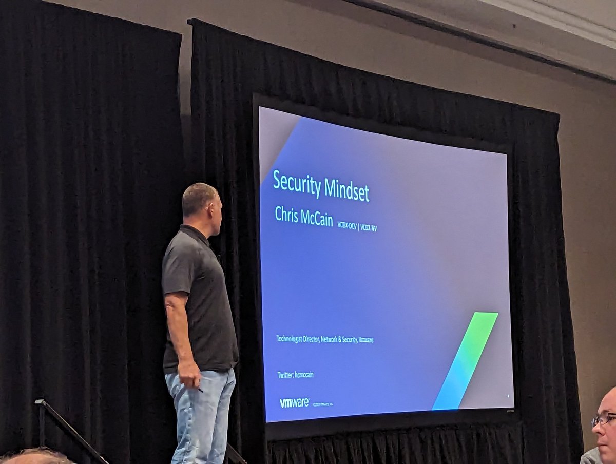 vcixnv's tweet image. @hcmccain bringing the #SecurityMindset to @IndyVMUG hear more about this on the latest @vgigacast open.spotify.com/episode/606bLT…