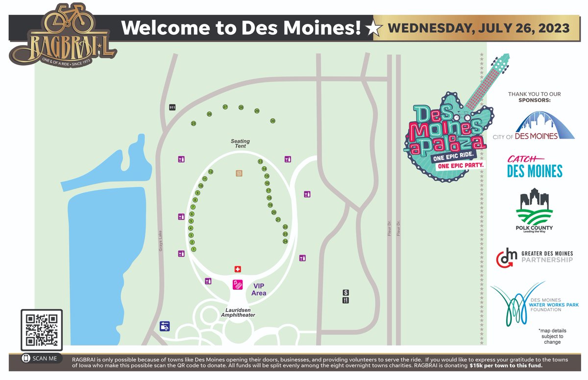 RAGBRAI_IOWA's tweet photo. Here is your map of @ragbraidsm!

For more information on Des Moines RAGBRAI L plans:
https://t.co/fEPhuoSfPM https://t.co/HdhFo5WwXI
