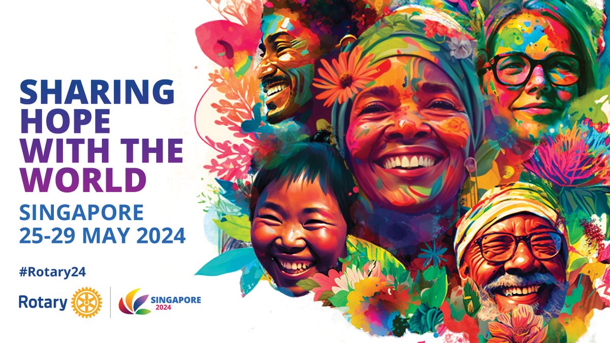 Rotary Heist zal met verschillende leden deelnemen aan de Rotary International Convention 2024 #Rotary24 #RIConvention #Singapore