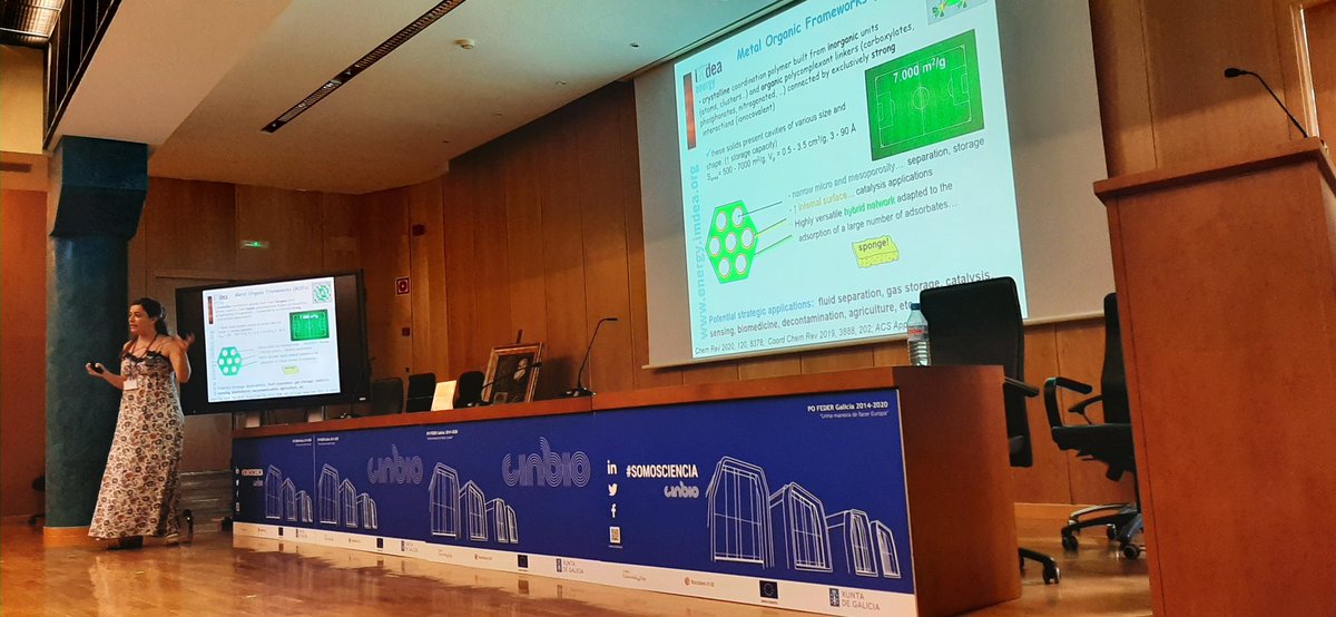 Last session of today at #6AM_CINBIO! We end hearing Patricia Horcajada talking about Metal Organic Frameworks: An efficient tool in nanomedicine.
See you tomorrow!
