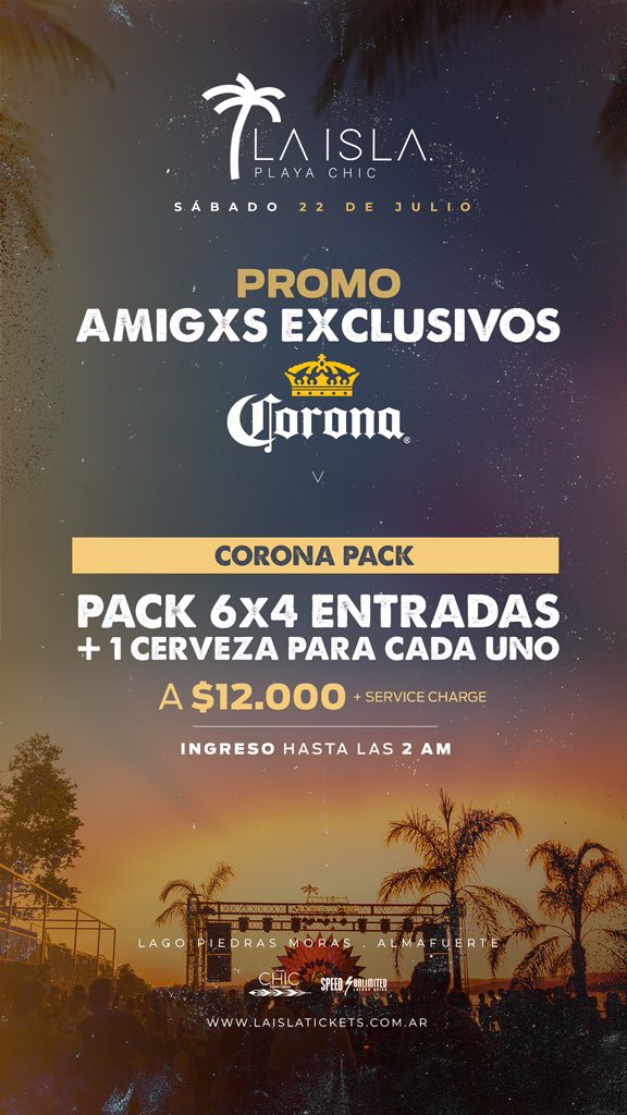 Dale 🧡 si venís este finde a darte una vuelta por La Isla 🏝️
No te olvides que tenemos packs amigos en nuestra web :)

passline.com/sitio/la-isla