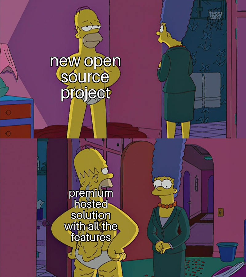 "we value open source at our company"