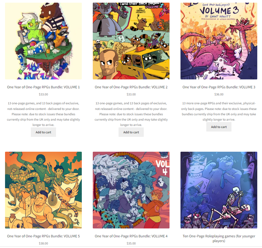 gshowitt's tweet photo. All of my one-page bundles are back in stock NOW including THREE NEW VOLUMES so if you want EXCLUSIVE BACK PAGE CONTENT then come over here and throw your greasy dollars into our internet hole https://t.co/sXcDohGqvo https://t.co/1lSretnIoS