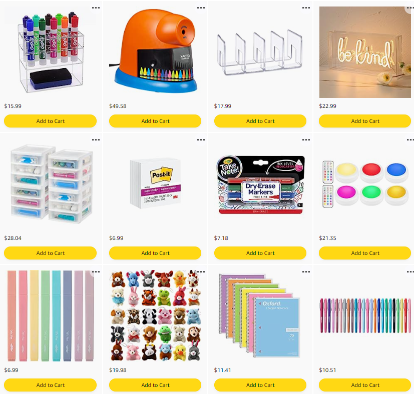 trendyteacher23's tweet photo. Happy Thursday! #clearthelist2023 Take a look at my wishlist for my classroom this year. Any help is appreciated. If you retweet mine, I’ll retweet your 📌. #BetterTogether #AdoptATeacher #clearthelist2023  https://t.co/vWsAaH0ppf https://t.co/tN1NDzdexY