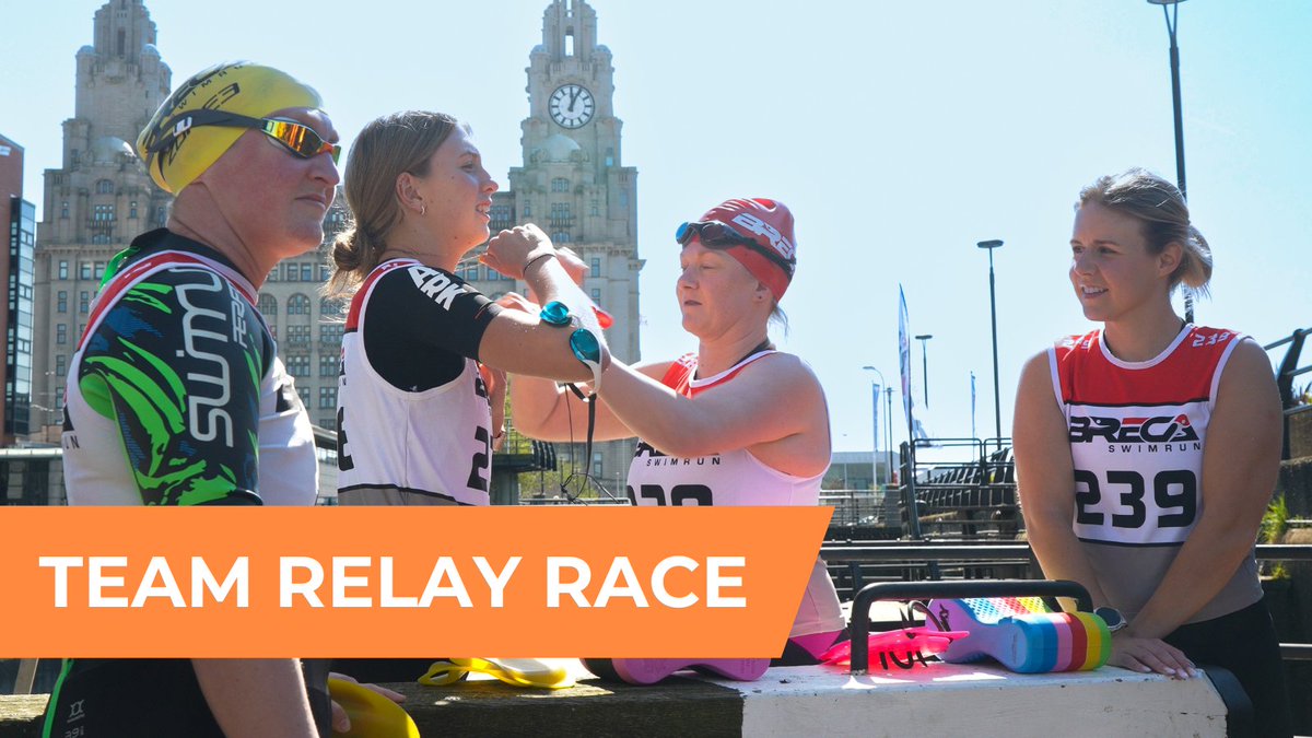 TEAM RELAY - RACE UP TO 24KM!

A Team Relay Race is heading to our Liverpool race day. Teams who want to raise the Urban X Trophy must push through a whopping 24km of racing! 1 reg fee per team, with teams of 2-4. Register now on RaceID 🏊‍♂️🏃‍♂️#Breca #Liverpool #Swimrun #Triathlon