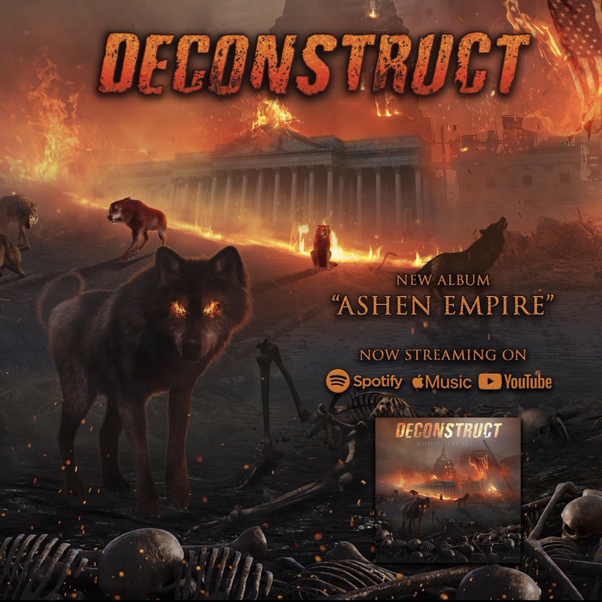 Deconstruct2021's tweet photo. Stream the New Album "ASHEN EMPIRE" 
Out now on Bandcamp, Spotify, Apple Music and Youtube

vv All links below vv
https://t.co/b7t5XIgWtr https://t.co/UagtsPcpSa