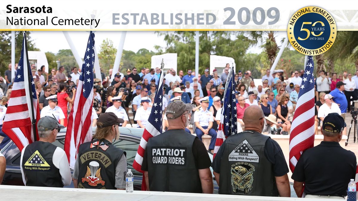 #26 of 53 cemeteries added since 1973: Sarasota NC. Oct 2019, about 4K people honored unclaimed @USArmy Vet Ed Pearson. Promoted by CNN's @jaketapper & others, traffic jam delayed many, including Pearson's hearse.
Leave a tribute: vlm.cem.va.gov/EDWARDKARLPEAR…