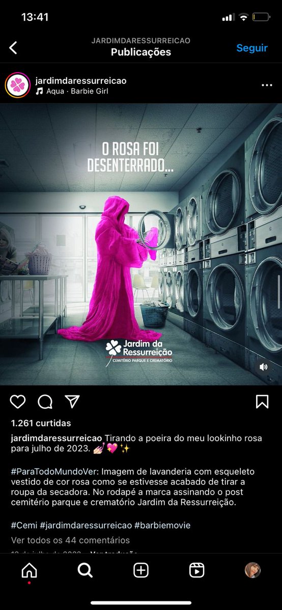 infinitagabbee's tweet photo. gente e um cemitério da minha cidade q entrou no clima da barbie https://t.co/s8GDGznnrv