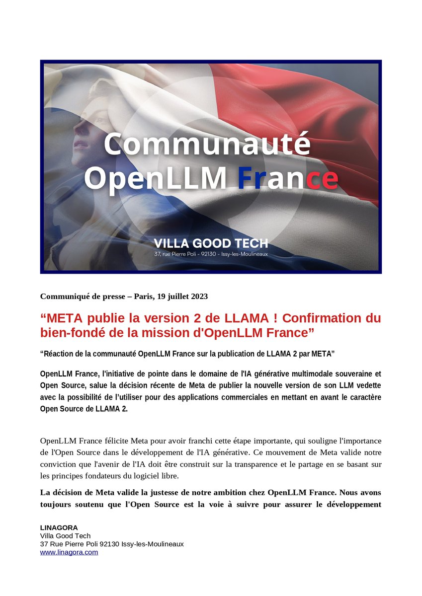 Linagora tweet media