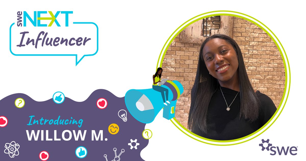 SWENext's tweet photo. Introducing another awesome #SWENextInfluencer: Willow! She's a rising high school senior in Houston, TX, who is passionate about integrating #STEM into the field of business. Willow will be taking over our Instagram account tomorrow so keep an eye on our stories! #GirlsInSTEM https://t.co/Pa3qspUeZS
