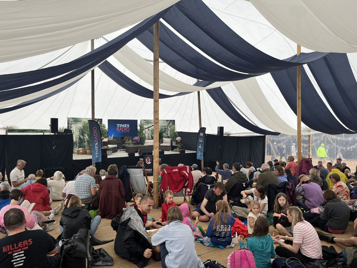 We’ve got full house here at the Listening Post at @LatitudeFest for @janegarvey1 @fifiglover live recording of their podcast with some very special guests, Emma Freud and Richard Curtis. You can download the episode from 7.30pm tonight.