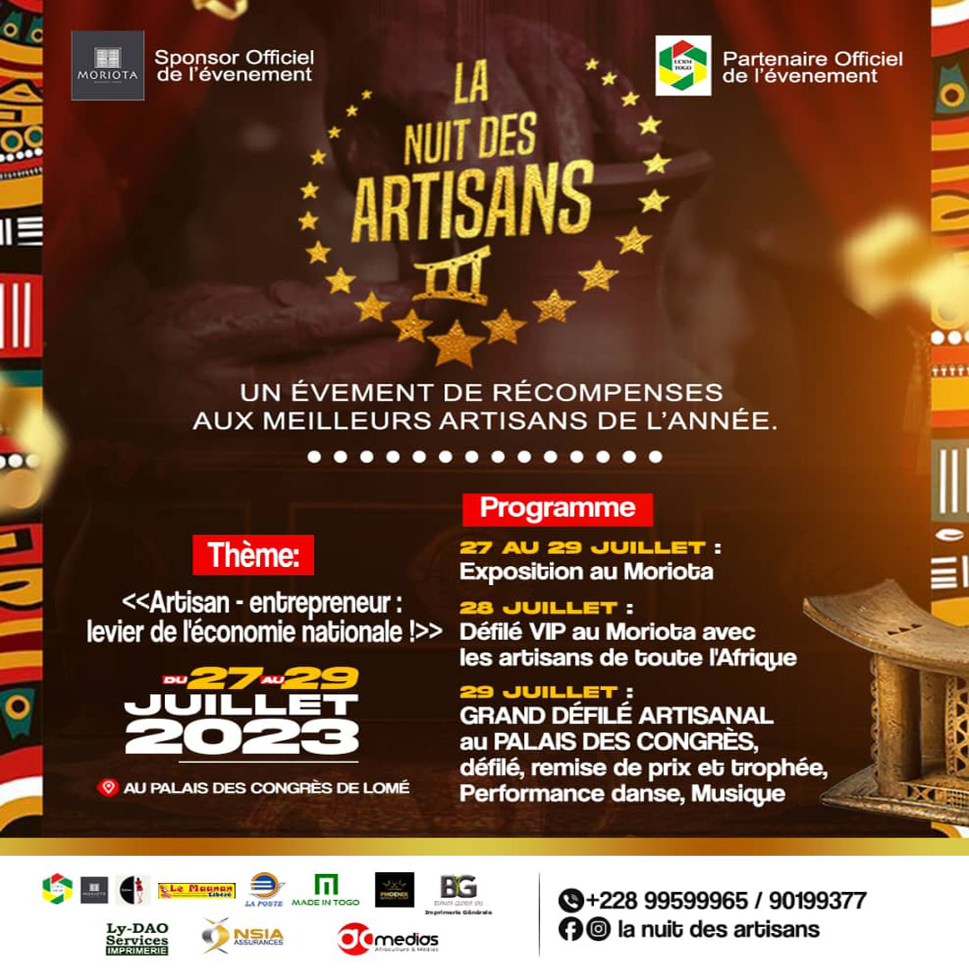 Cleooop's tweet photo. La Nuit des Artisans un évènement qui valorise le savoir-faire, la créativité et l'innovation artisanale en Afrique.

  #business  #success  #partner  #marketing  #entrepreneur  #smallbusiness  #startup  #lifestyle  #africa #togo #Lome https://t.co/lpjcEmxiTy