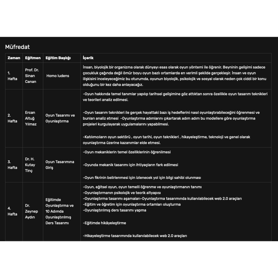 📢Değerli oyun meraklıları ve öğrenmeye aç olanlar
size müjdeli bir haberimiz var
GamFed Türkiye ve Açıkbeyin işbirliğiyle düzenlenecek olan Oyun Okulu,oyunlaştırmanın büyülü dünyasına adım atmak isteyenlere kapılarını açıyor🏛
<a href="/SinanCanan/">Sinan Canan</a> H. Kutay Dinç

#oyunlaştırma #OyunOkulu