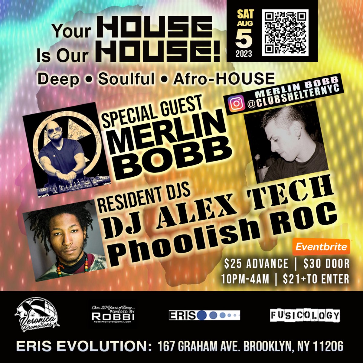 DJAlexTech's tweet image. 8/5 LIMITED TIME $15 Pre Sale Tickets on sale NOW‼️🪩
ATTENTION ALL DANCERS TRI-STATE AND BEYOND: Your HOUSE Is Our HOUSE! IS BACK 🗽
Deep * Soulful * Afro-HOUSE Music 🎵
Gracing the booth: renowned DJ MERLIN BOBB (Shelter, NYC) 🎧
Ticket Link 🔗
yhioh_merlinbobb.eventbrite.com