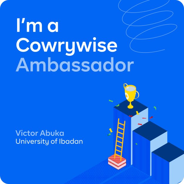 Super Glad to be a @cowrywise #CampusAmbassador