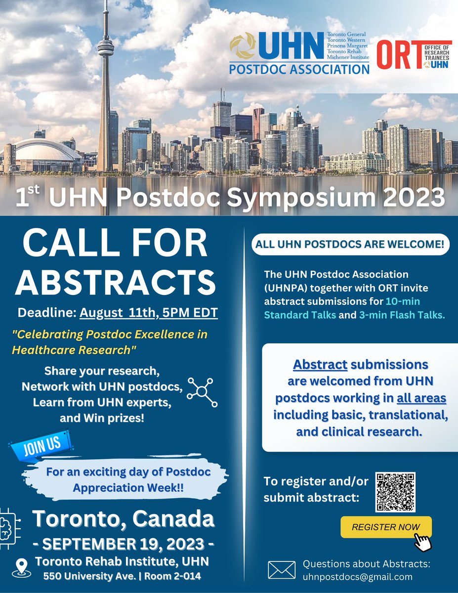 UHN Postdoc Association (UHNPA) tweet media