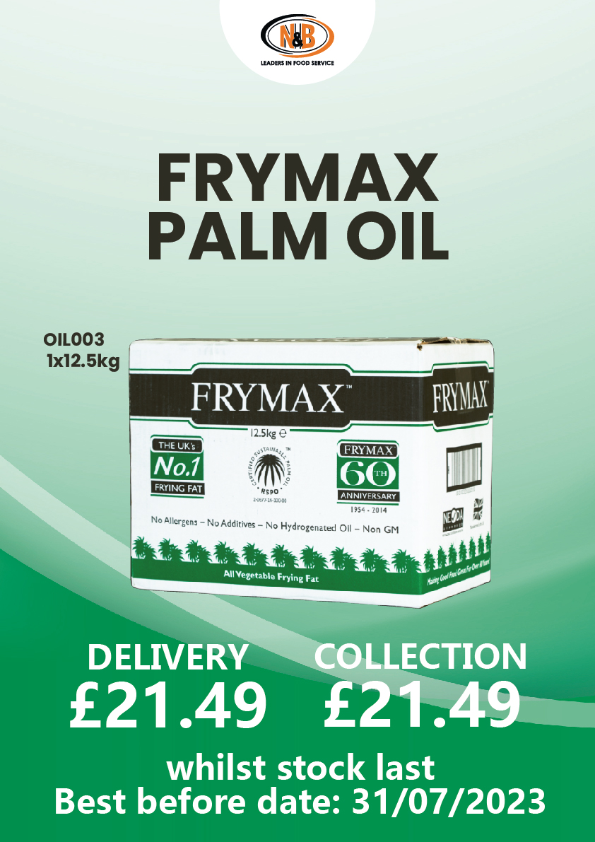 OIL003 - FRYMAX PALM OIL 1x12.5kg

DELIVERY PRICE: £21.49
COLLECTION PRICE: £21.49

Contact us or Whatsapp for more detail: 07748114324