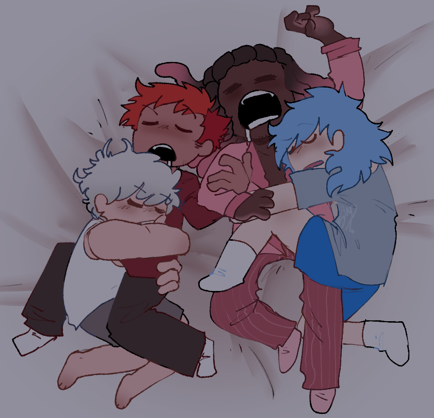 cuerveetoof's tweet image. polycule sleep over ! you can hear them snoring in the next room (all of them)
#bfb #bfdi #tpot #osc