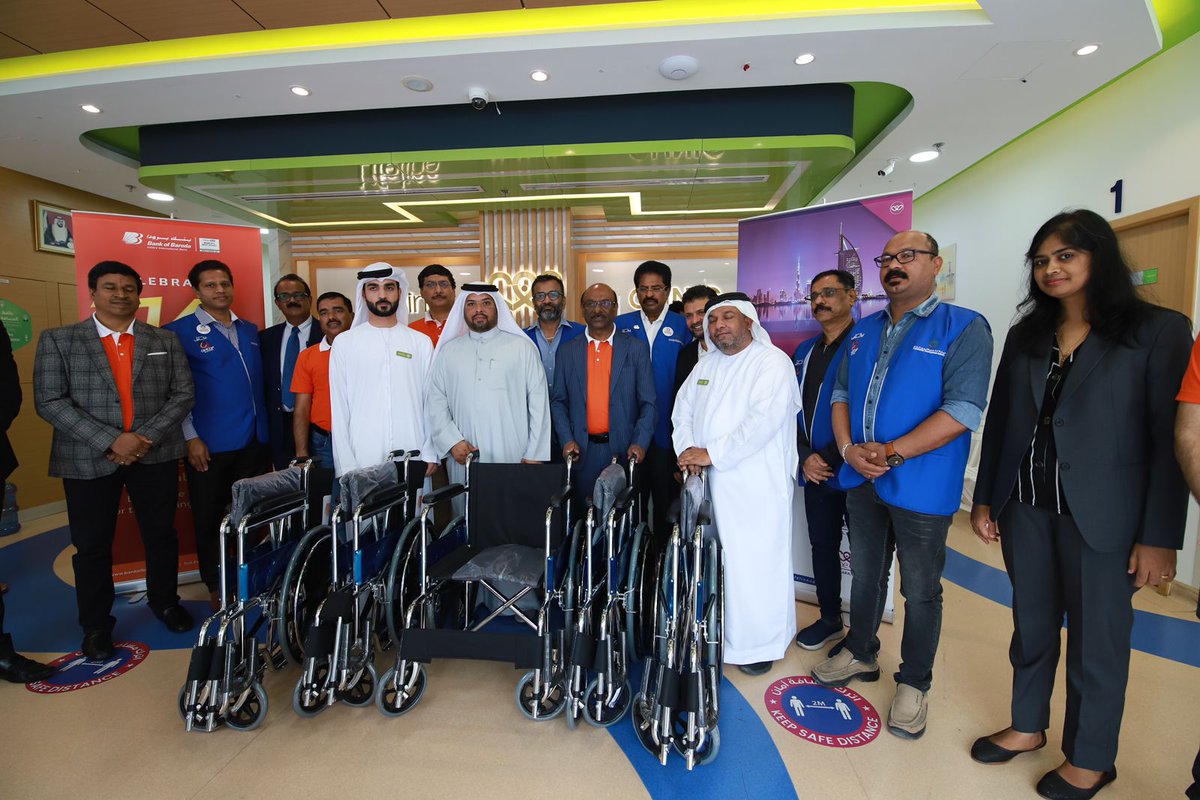 Today was yet another day we all can be proud of....AKCAF Association handed over five much-needed wheelchairs to those in need in partnership with Bank of Baroda and Lifeline Clinic.<a href="/CDA_Dubai/">CDA Dubai</a>
#AKCAFAssociation #dubai
#BankOfBaroda #LifelineClinic #WheelchairDonation